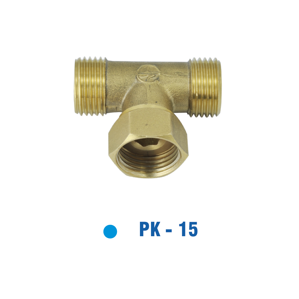 Tê 2 Ren Ngoài, 1 Ren trong Đồng Thau KIVA PK-15