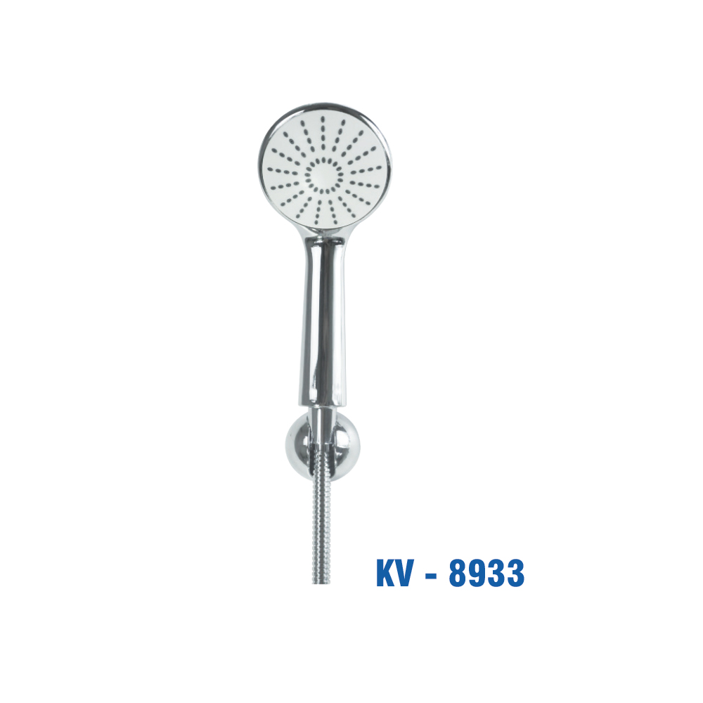 Sen Tắm Nhựa ABS Mạ Crome, Dây Inox 1.4m (Vĩ). KIVA KV-8933