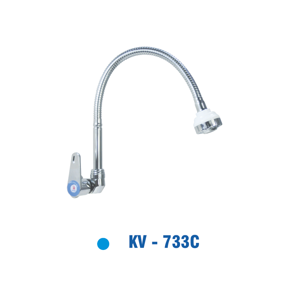 Vòi Rửa Chén Đồng Thau mạ Chrôm KIVA KV-733C