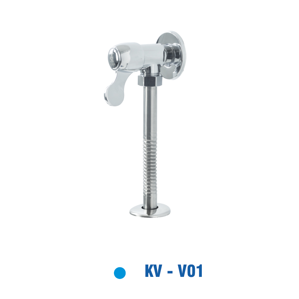 Xả Tiểu Nam Đồng Thau Mạ Chrôm KIVA KV-V01
