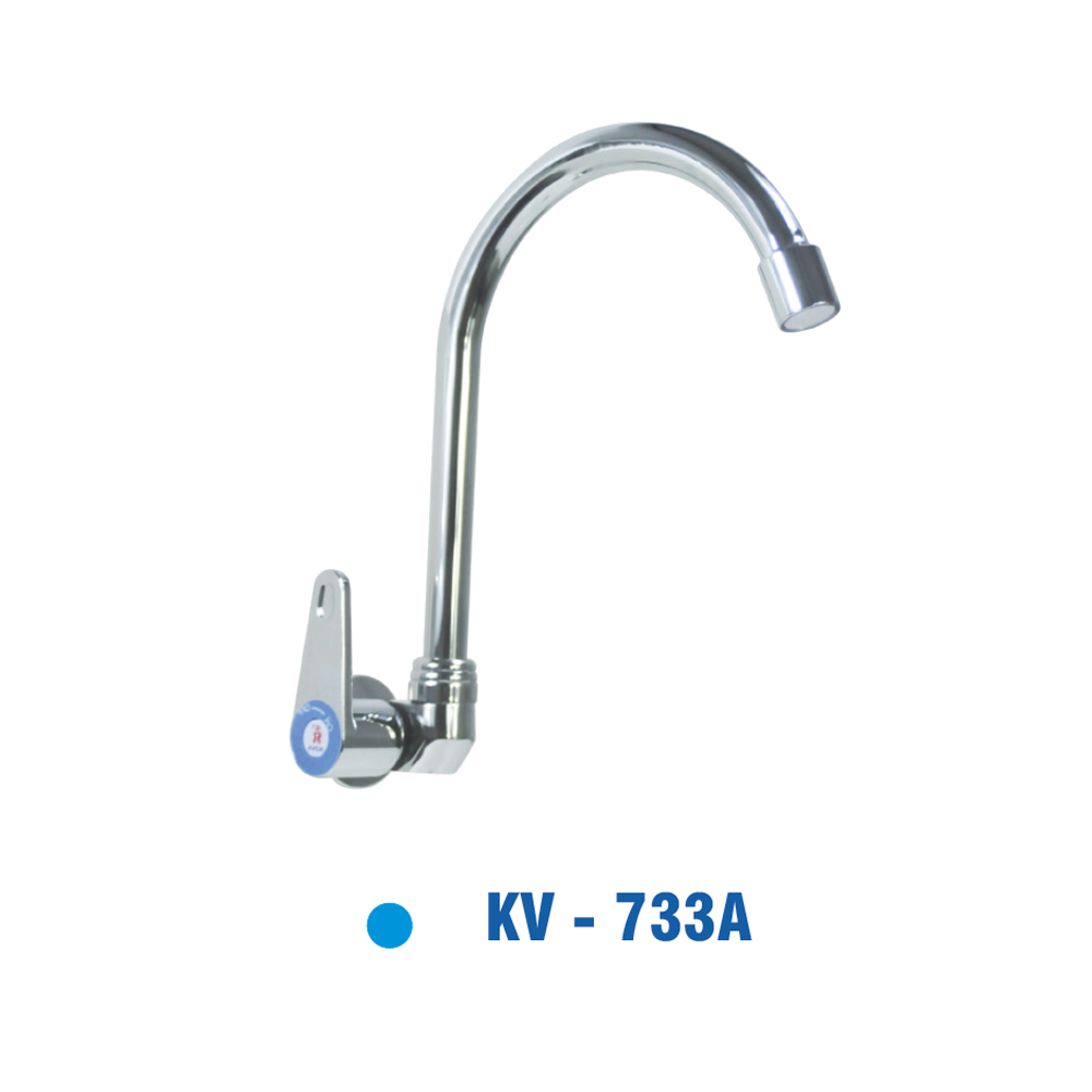 Vòi Rửa Chén Đồng Thau mạ Chrôm KIVA KV-733A