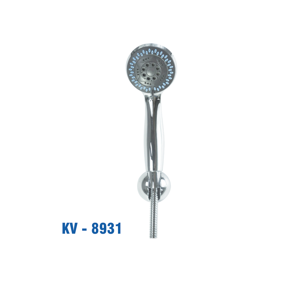 Sen Tắm Nhựa ABS Mạ Crome, 2 Chế độ, Dây Inox 1.4m (Vĩ). KIVA KV-8931