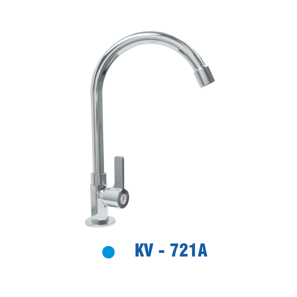 Vòi Rửa Chén Đồng Thau mạ Chrôm KIVA KV-721A