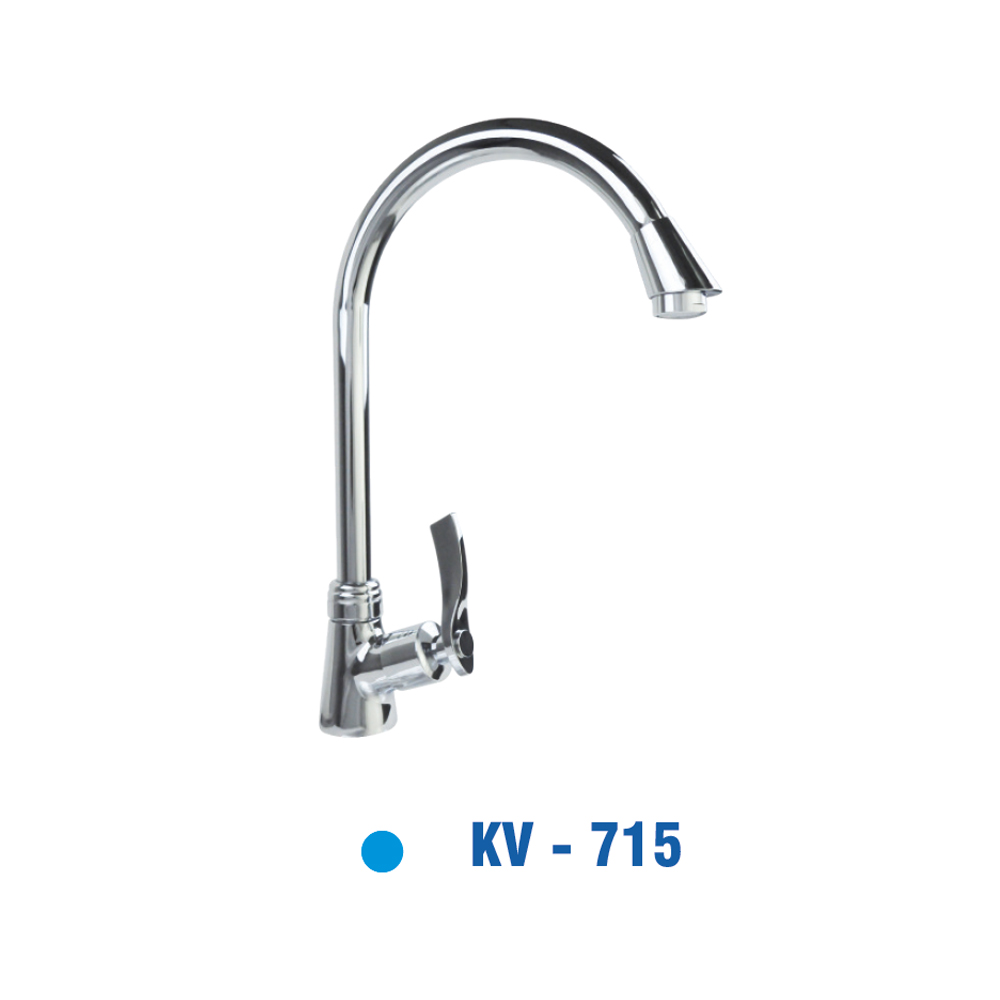 Vòi Rửa Chén Đồng Thau mạ Chrôm KIVA KV-715