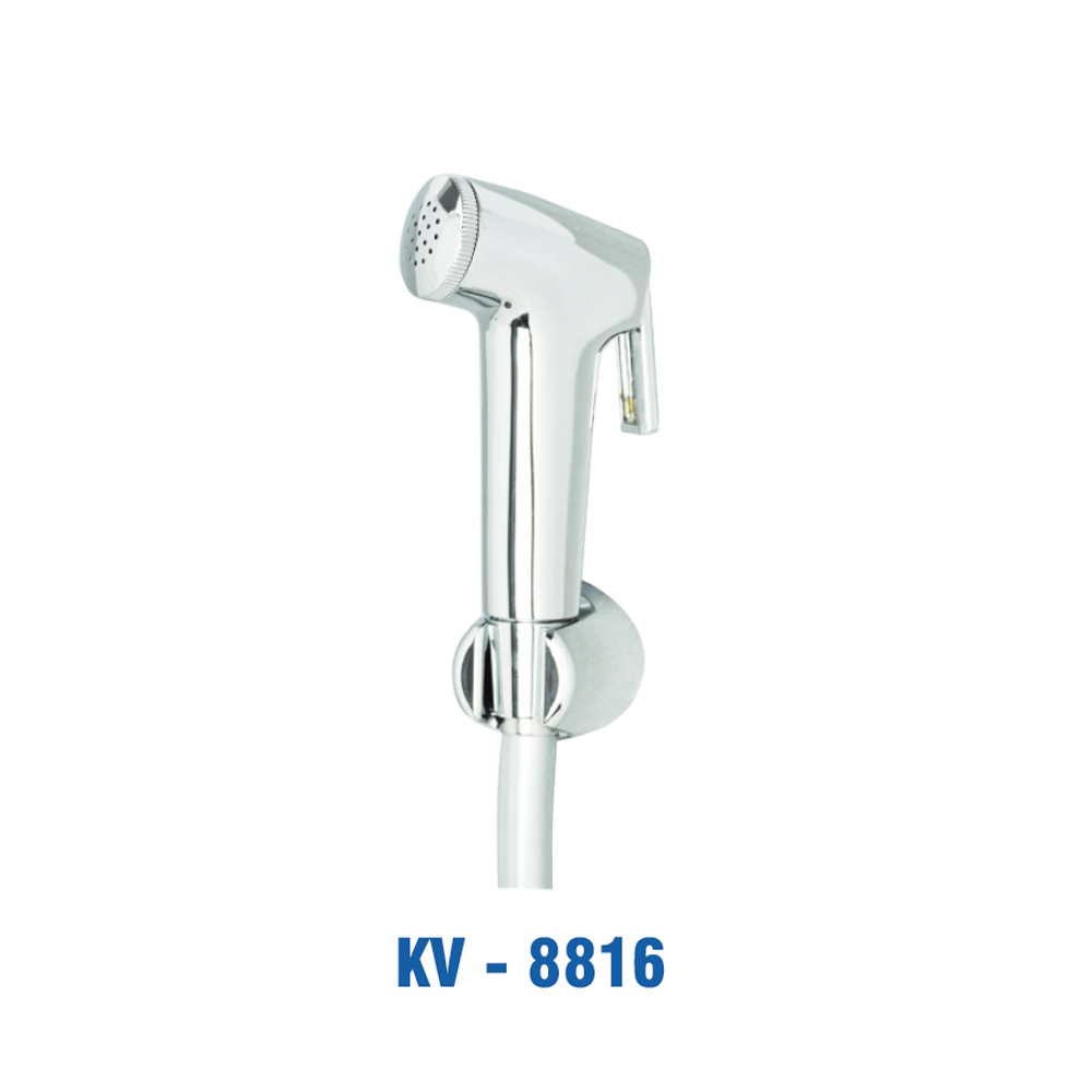 Xịt Nhựa ABS Mạ Crome, Dây Nhựa Xám, Tán Thau 1.4m (Vĩ). KIVA KV-8816