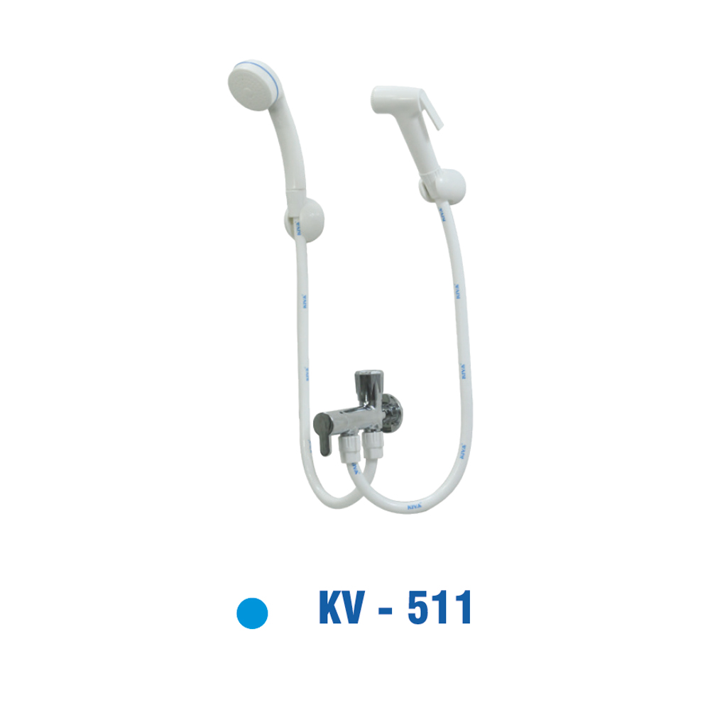 Vòi củ Sen Đồng Thau Mạ Chrôm, Sen Và Xịt Nhựa KIVA KV-511