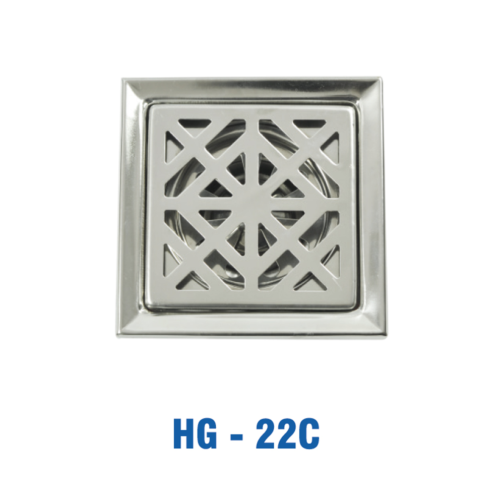 Hố Ga Vuông Inox Dầy, 1T2, Ø 60/90 KIVA HG-22A