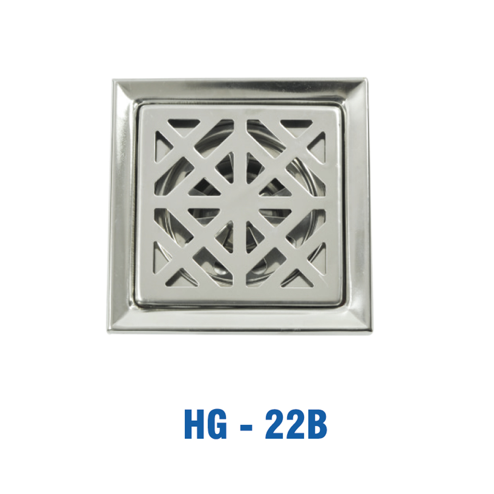 Hố Ga Vuông Inox Dầy, 1T5, Ø 60/90 KIVA HG-22B