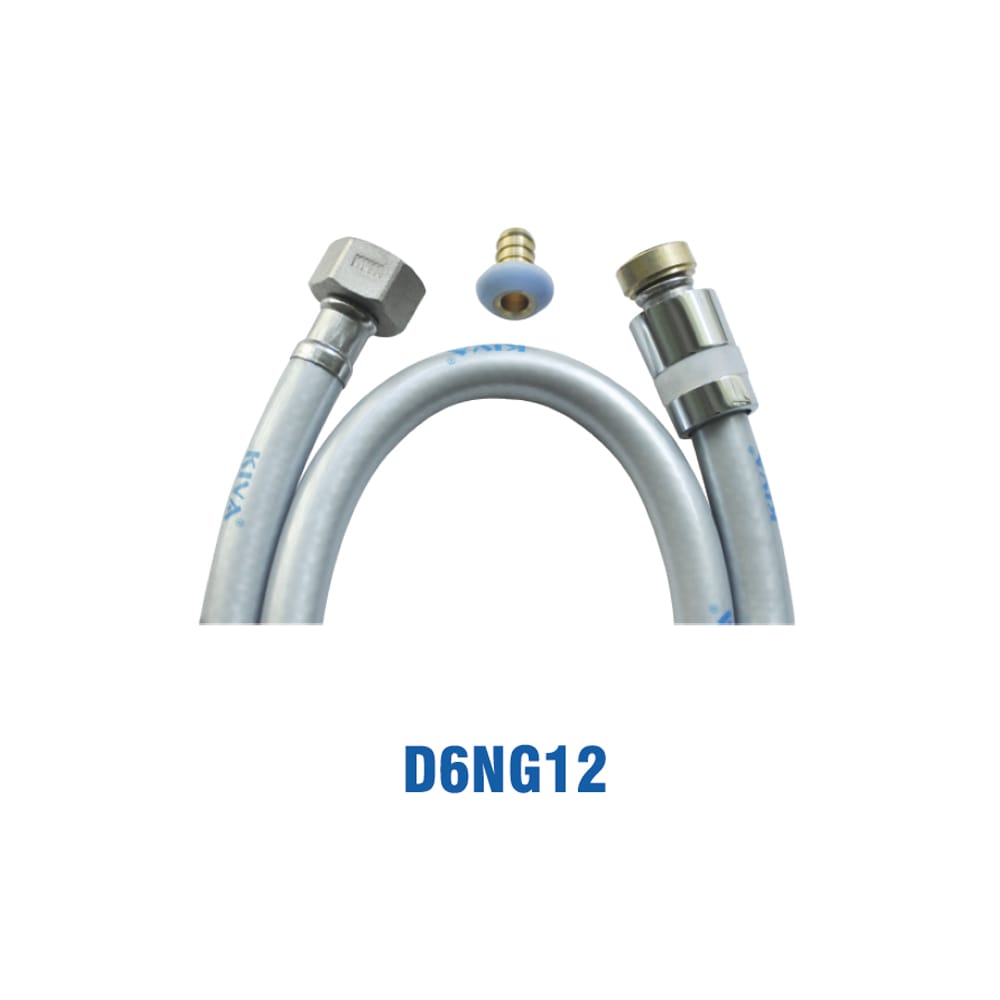 Dây Xịt Nhựa Nhủ Xám, Tán Thau, Chống Xoắn, 1.2m. KIVA D6NG12