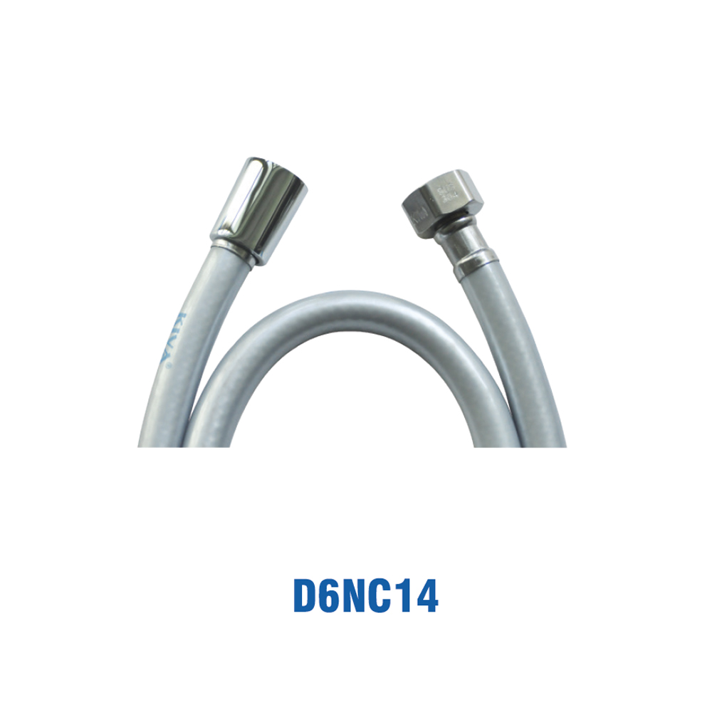 Dây Xịt Nhựa Nhủ Xám, Tán Thau, 1.4m. KIVA D6NC14