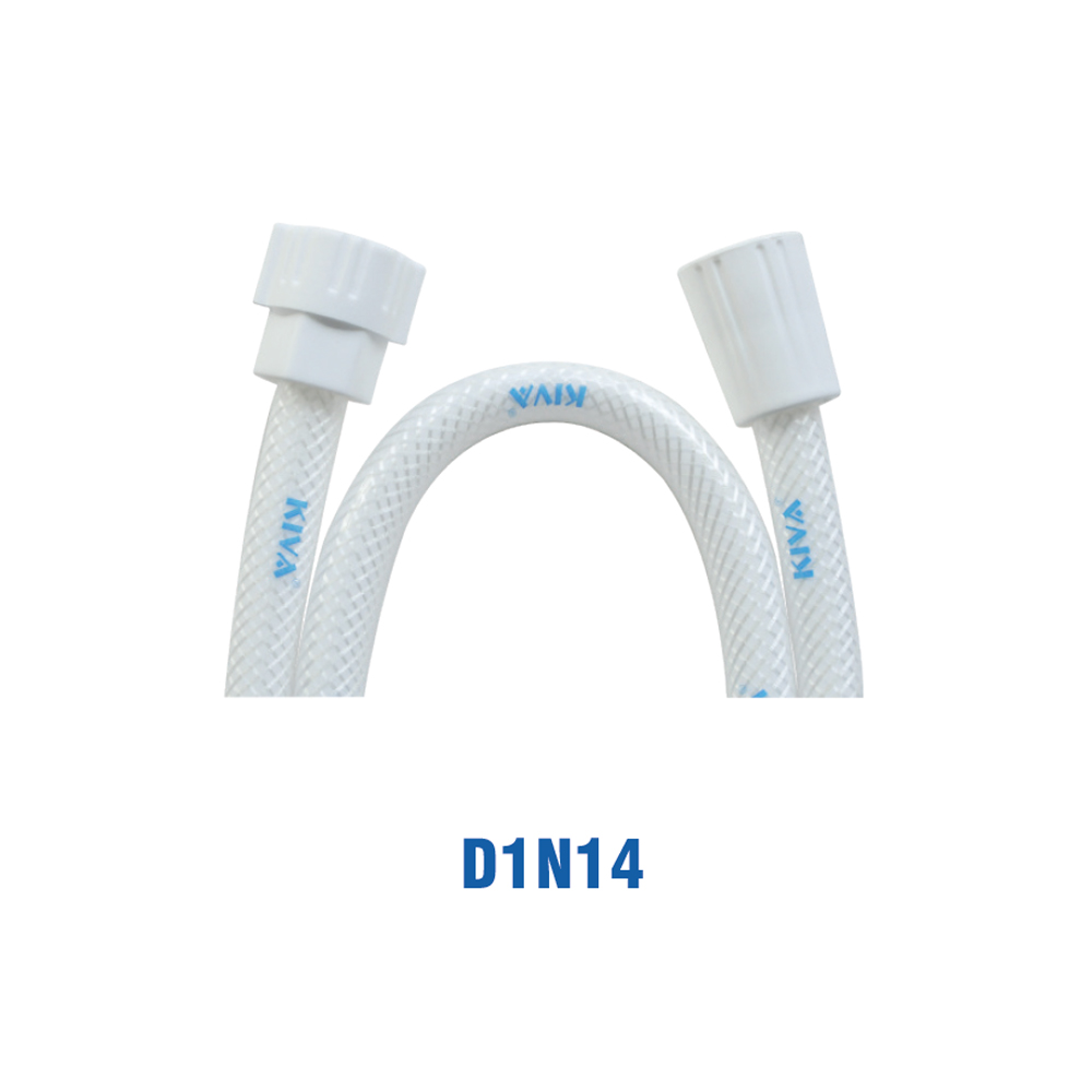 Dây Xịt Nhựa Trắng Trong, 2 Tán Nhựa Trắng Cao Cấp, 1.4m. KIVA D1N14