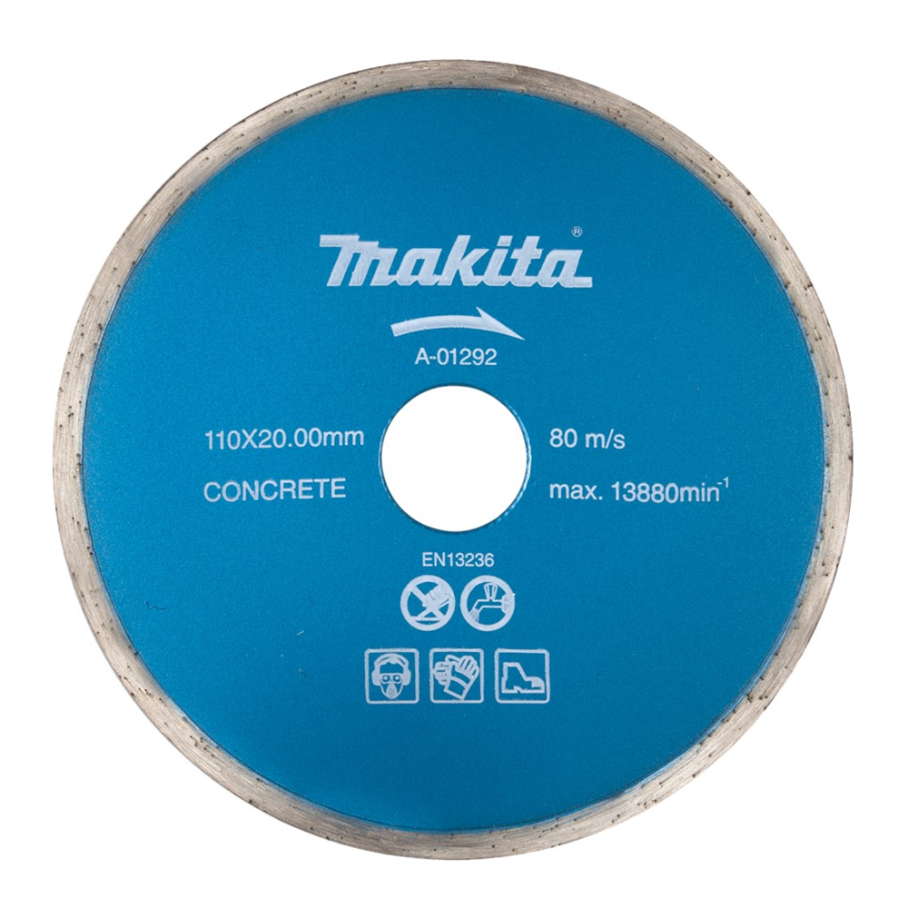 LƯỠI CẮT KIM CƯƠNG 110 (ƯỚT) MAKITA A-01292 LƯỠI CẮT KIM CƯƠNG 110 (ƯỚT) MAKITA A-01292