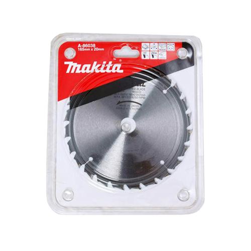 LƯỠI CƯA HỢP KIM 165X20X24T MAKITA A-86038 LƯỠI CƯA HỢP KIM 165X20X24T MAKITA A-86038