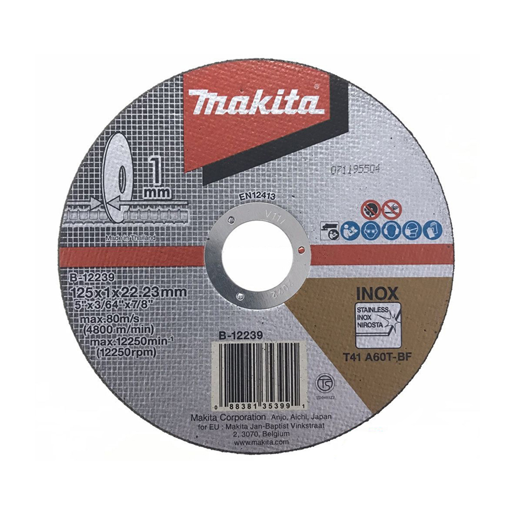 ĐÁ CẮT MỎNG 125X1.0X22 MAKITA B-12239