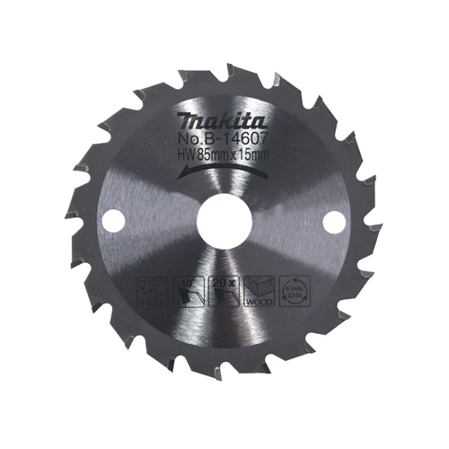 LƯỠI CƯA HỢP KIM 85X15X20T MAKITA B-14607 LƯỠI CƯA HỢP KIM 85X15X20T MAKITA B-14607