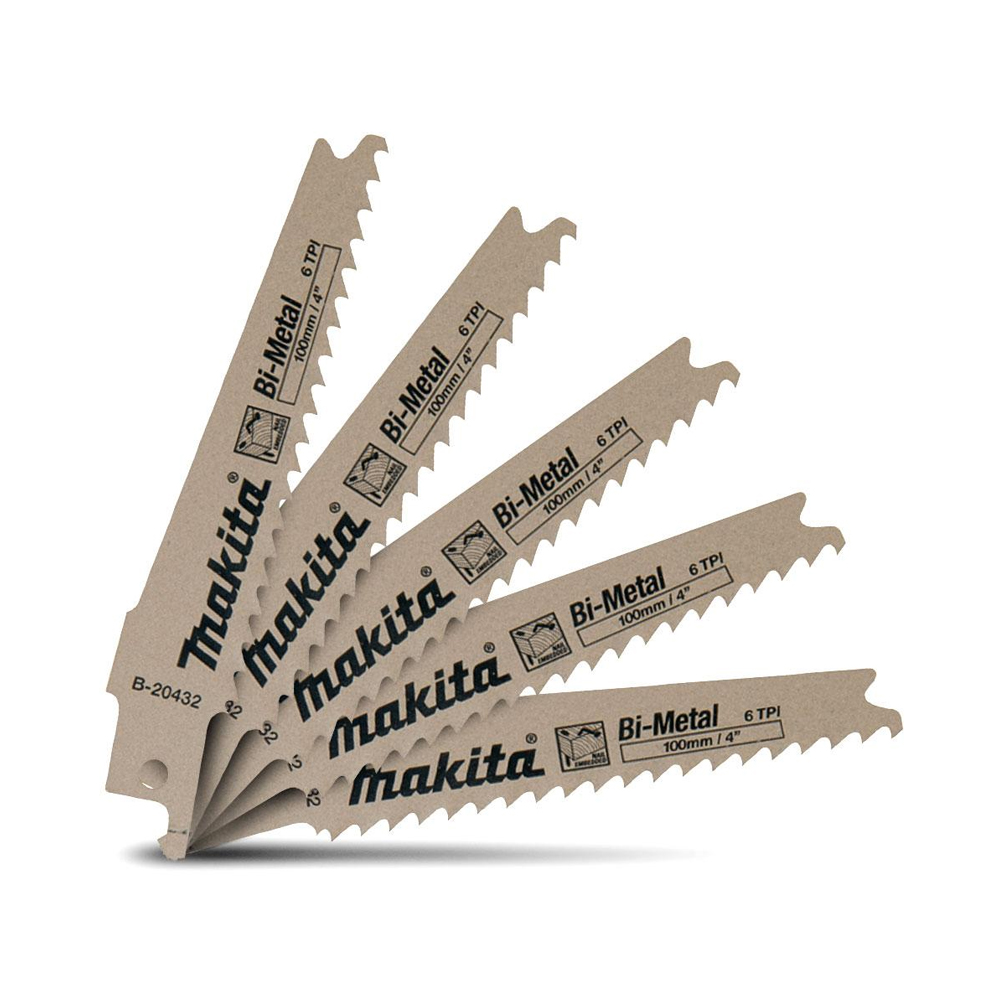 BỘ LƯỠI CƯA KIẾM 100MM/6TPI MAKITA B-20432