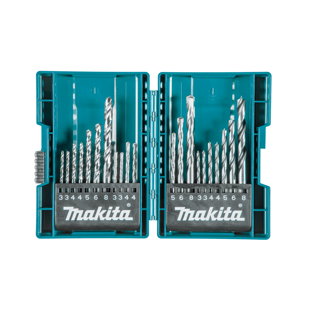 BỘ MŨI KHOAN 21CÁI/BỘ(GỖ, KIM LOẠI, TƯỜNG) MAKITA B-44884