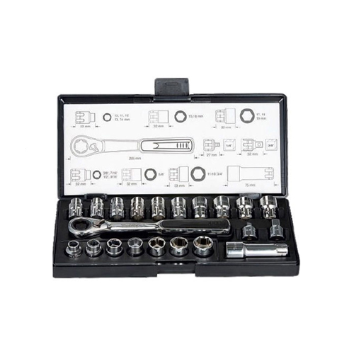 BỘ ĐẦU TUÝP VÀ CẦN SIẾT XUYÊN TÂM 21 CÁI MAKITA B-65604