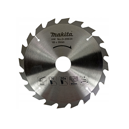 LƯỠI CƯA HỢP KIM 185MMX30MM20T MAKITA D-09634 LƯỠI CƯA HỢP KIM 185MMX30MM20T MAKITA D-09634