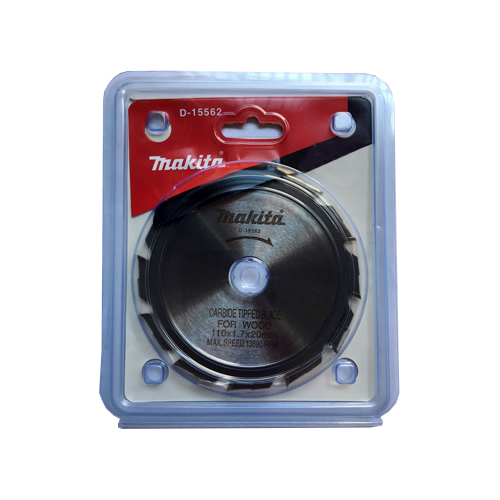 LƯỠI CƯA HỢP KIM 110MMX20MMX12T CHO GỖ MAKITA D-15562 LƯỠI CƯA HỢP KIM 110MMX20MMX12T CHO GỖ MAKITA D-15562