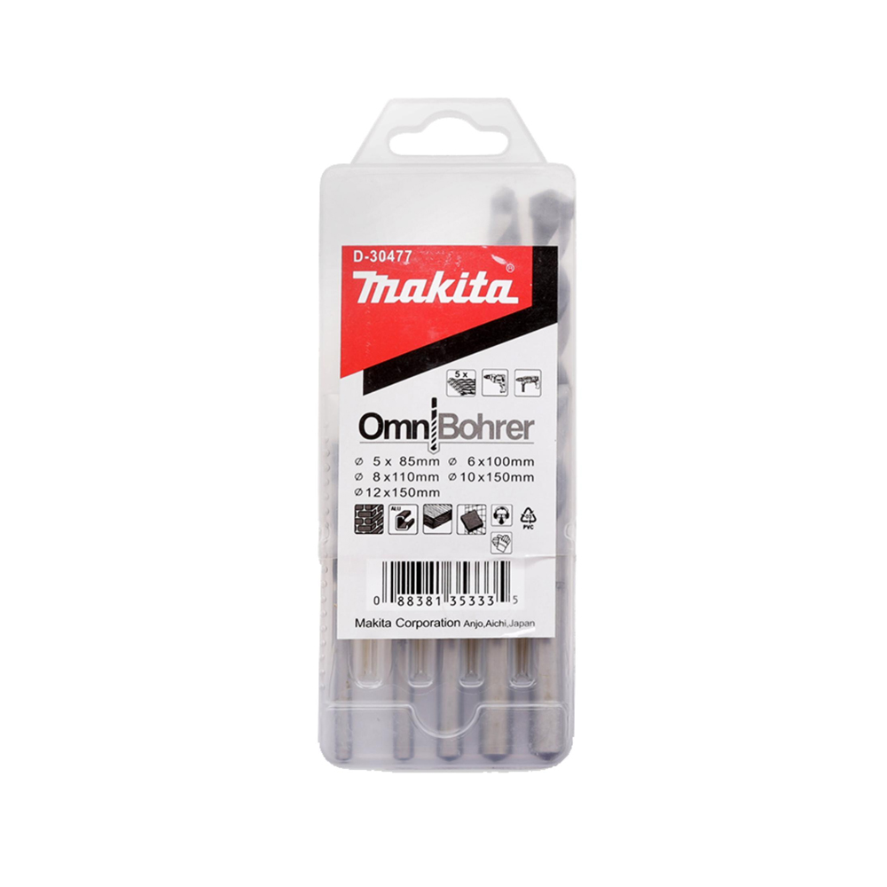 BỘ MŨI KHOAN ĐA NĂNG 5 CÁI/BỘ MAKITA D-30477