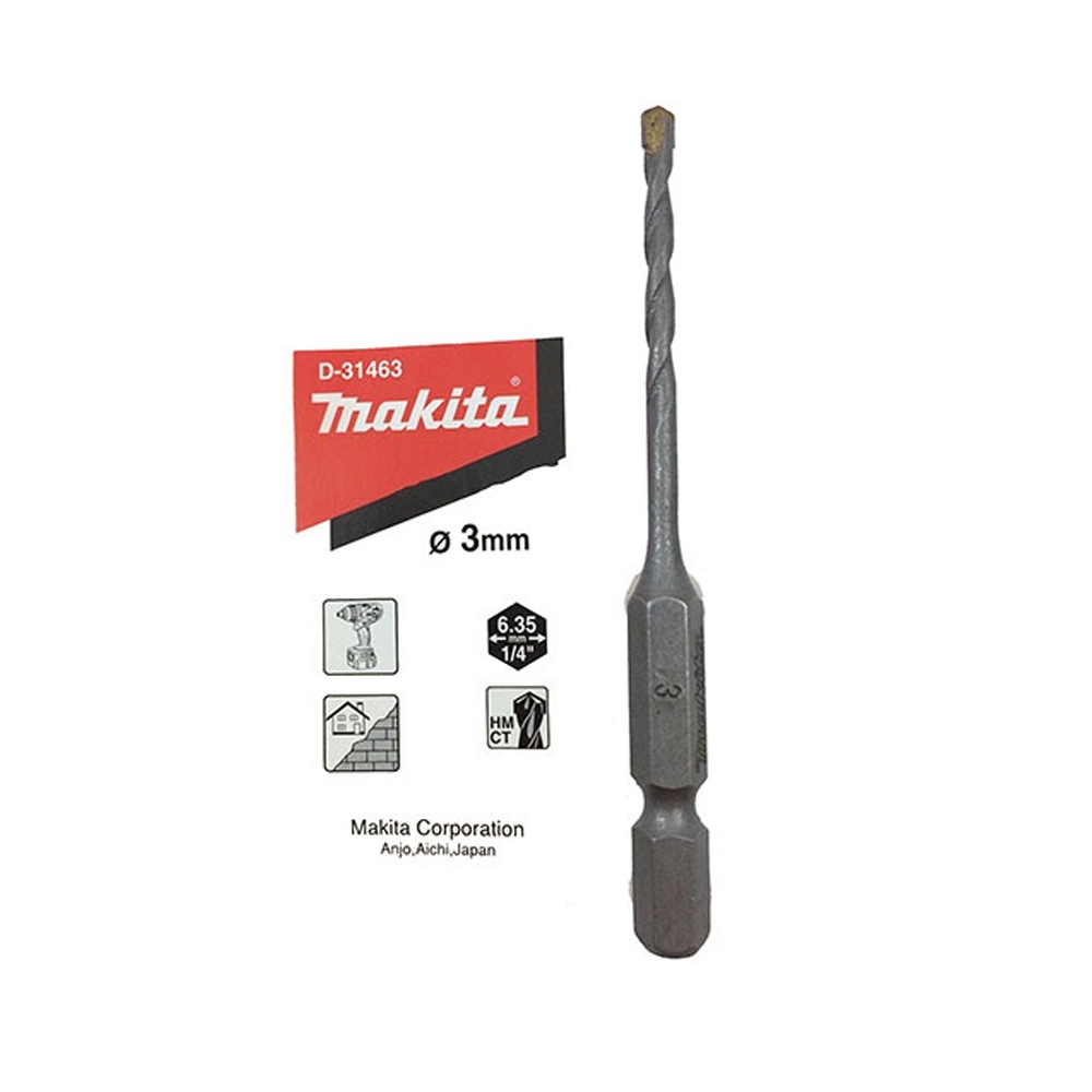 MŨI KHOAN TƯỜNG (CHUÔI LỤC GIÁC) 6X100MM MAKITA D-31491