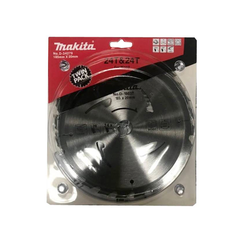 LƯỠI CƯA HỢP KIM CHO GỖ 185MMX20MMX24/24T MAKITA D-34279 LƯỠI CƯA HỢP KIM CHO GỖ 185MMX20MMX24/24T MAKITA D-34279