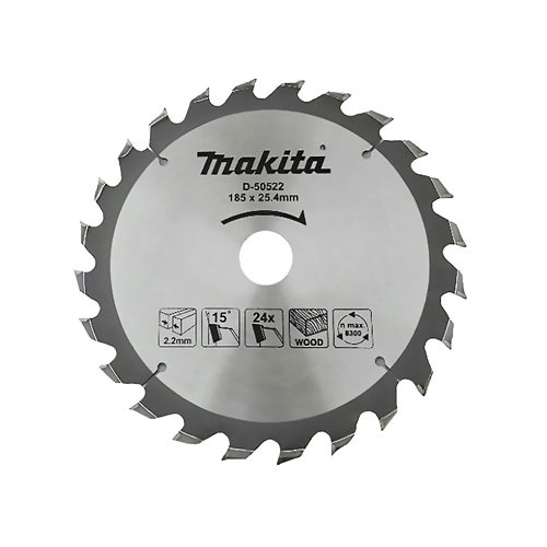 LƯỠI CƯA HỢP KIM (10CÁI/BỘ) 185MMX25.4MMX24T MAKITA D-50522-10 LƯỠI CƯA HỢP KIM (10CÁI/BỘ) 185MMX25.4MMX24T MAKITA D-50522-10