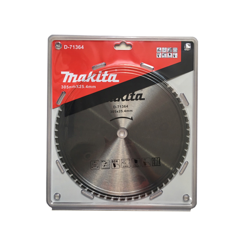 LƯỠI CƯA T.C.T DÙNG CHO KIM LOẠI 305×25.4×60T/LC1230 MAKITA D-71364