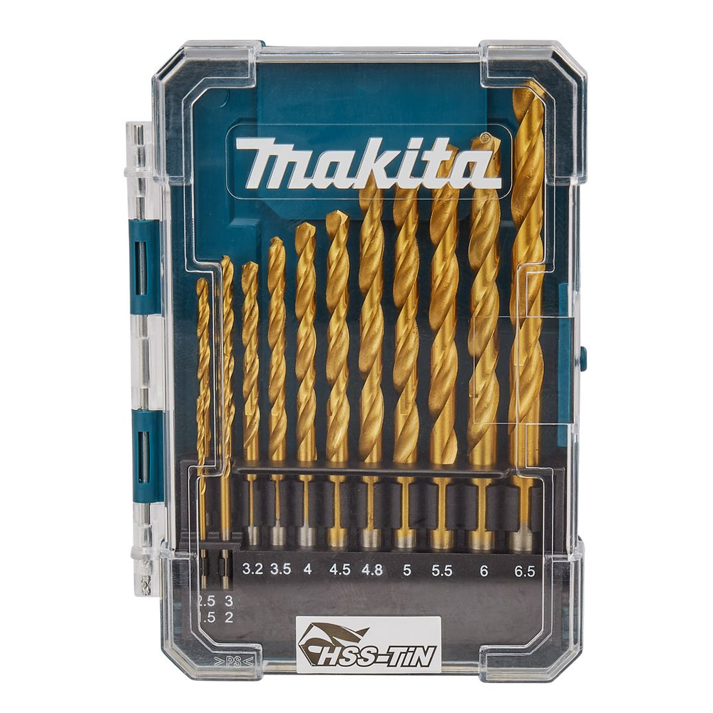 MŨI KHOAN KIM LOẠI HSS-TIN LOẠI KINH TẾ(13 CÁI/BỘ) MAKITA D-72855