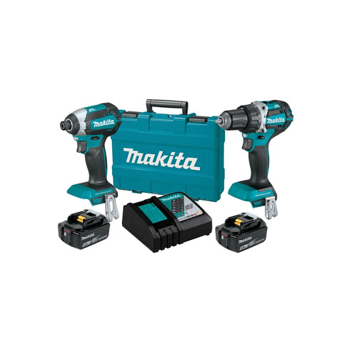 BỘ SẢN PHẨM(DDF484+DTD153+BL1850B*2+DC18RC+THÙNG NHỰA)(18V) MAKITA DLX2189T