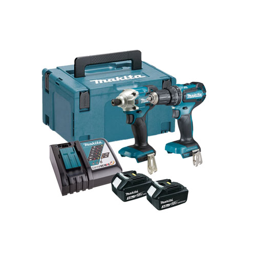 BỘ SẢN PHẨM(DTD156+DHP485+BL1830B*2+DC18RC+THÙNG MAKPAC)(18V) MAKITA DLX2394J