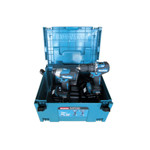 BỘ SẢN PHẨM(DTD157+DHP487+BL1820B*2+DC18RC+THÙNG MAKPAC)(18V) MAKITA DLX2414AJ