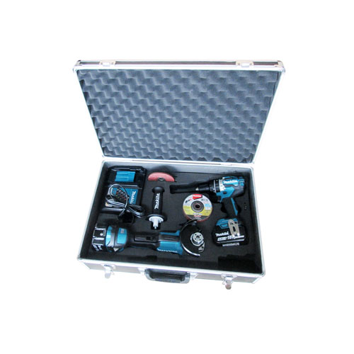 BỘ SẢN PHẨM(DDF484+DGA404+BL1850B*2+DC18RC+THÙNG MAKPAC)(18V) MAKITA DLX2426TX1