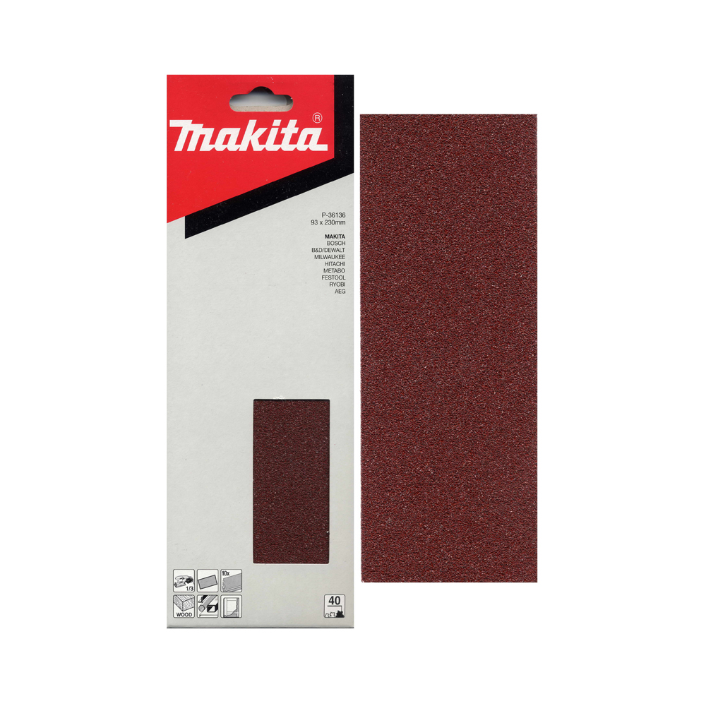 GIẤY CHÀ NHÁM 93X228 #180 X10SCAT AUTO MAKITA P-36164