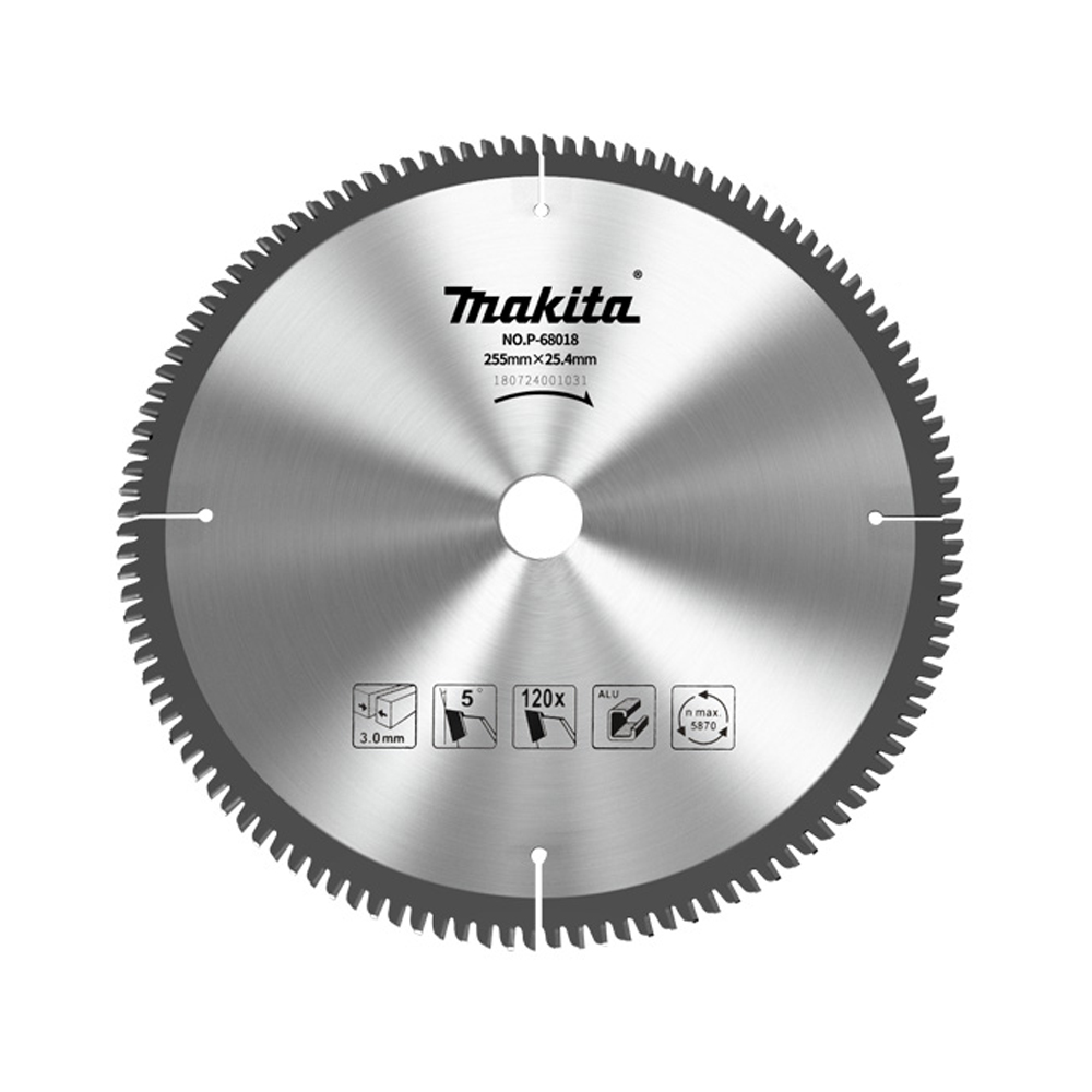 LƯỠI CƯA HỢP KIM 255X25.4X120T(NHÔM) MAKITA P-84355