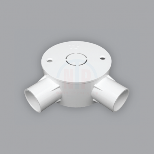 Hộp tròn 2 đường góc, ống 16mm HT16-2G