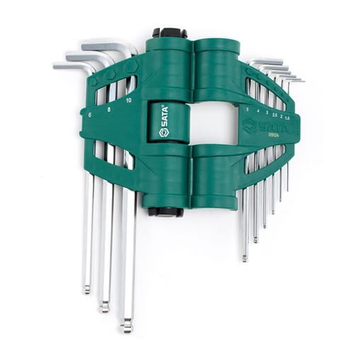 Bộ lục giác đầu bi loại dài, 9 chi tiết – hệ mét SATA 9124