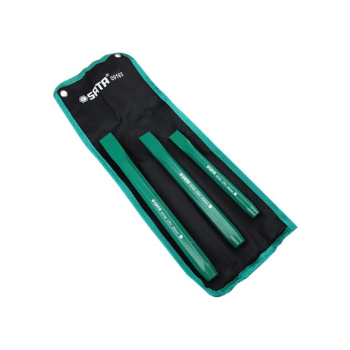 Bộ mũi đục bằng 3 chi tiết
Kích thước: 20, 22, 25mm
Chất liệu: thép 60CR-V chịu lực tối đa SATA 9163