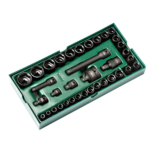 Bộ khay đầu tuýp đen 36 chi tiết, 3/8” và 1/2” SATA 9914