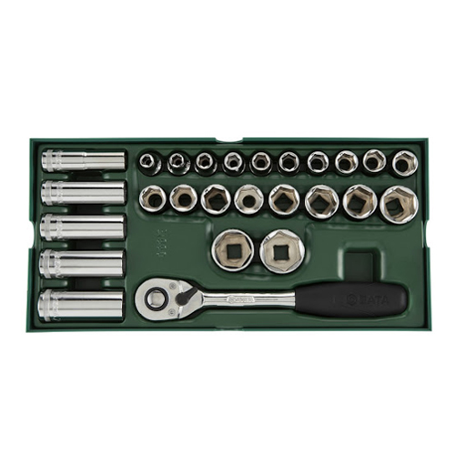 Bộ khay đầu tuýp 26 chi tiết 1/2″ SATA 9915