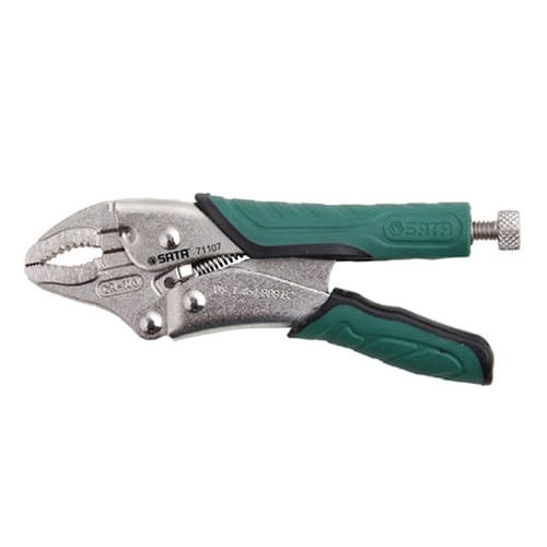 Kềm bấm chết có bao da mũi cong 10in/245mm
Chất liệu: thép crom
Tăng lực siết, cơ chế nhả nhanh một tay SATA 71107