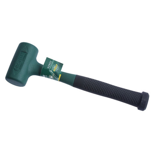 Búa cao su đúc 35mm/400g Đầu búa chứa vòng bi để thụ va đập Cán kim loại bọc cao su SATA 92901