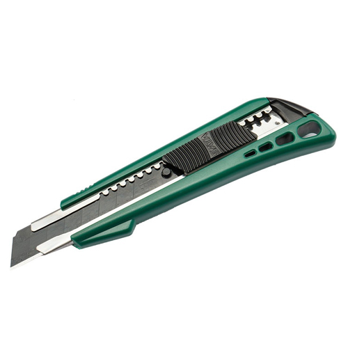 Dao rọc chuyên dụng 18mm Thân nhựa ABS bọc cao su Lưỡi dao: thép SK2 không gỉ SATA 93482