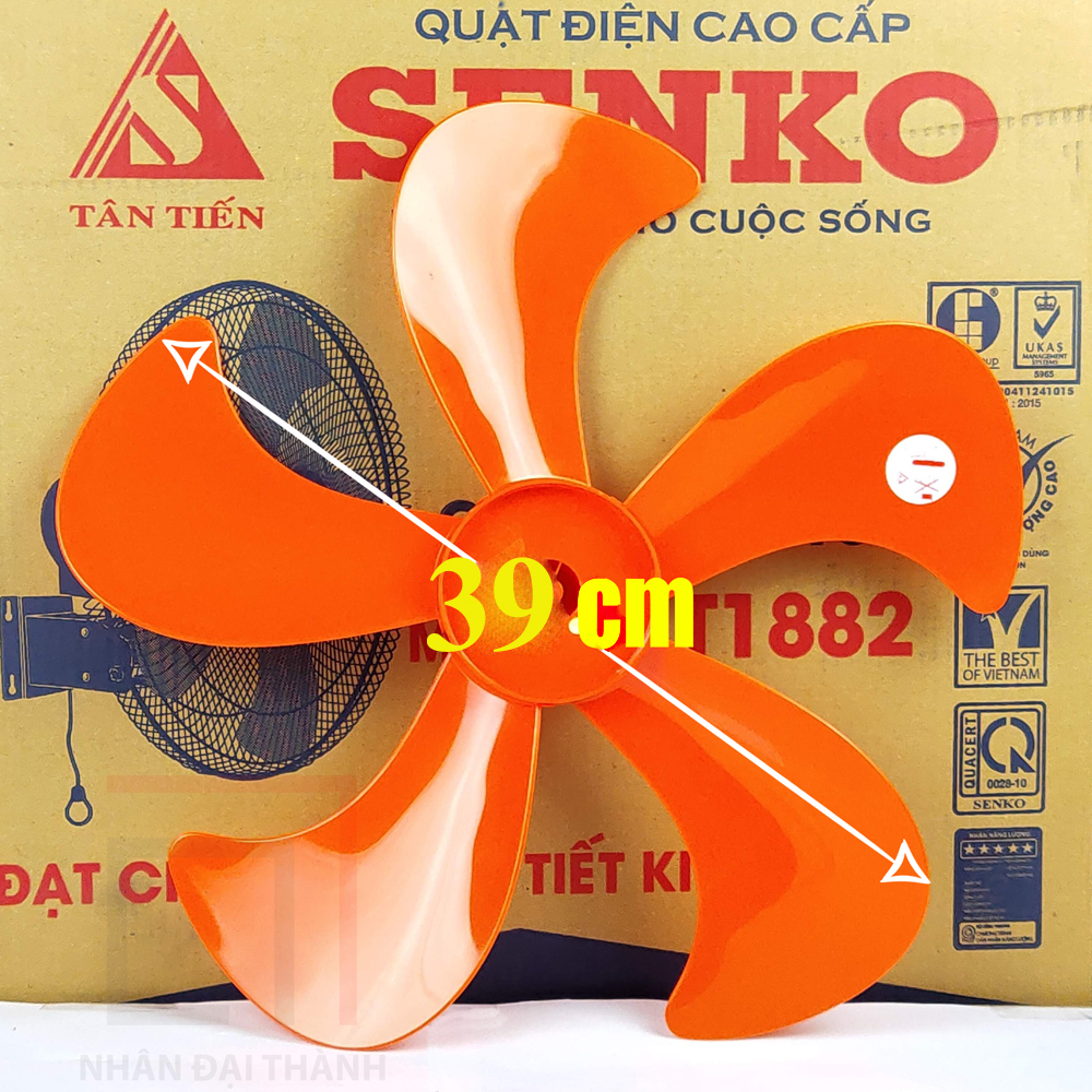 Cánh quạt SENKO 5 cánh nhỏ SENKO Đỏ/Xanh