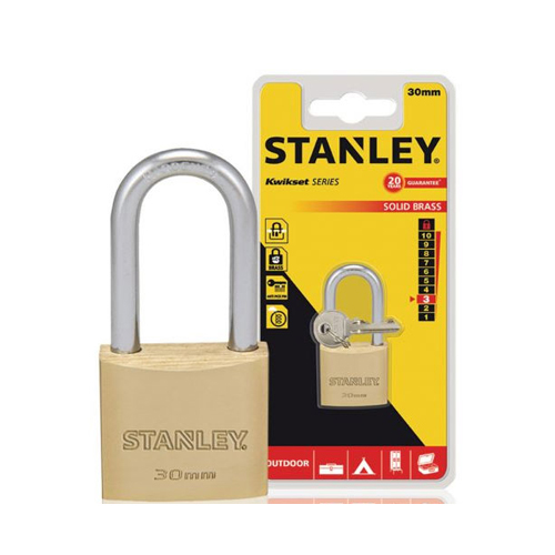 Ổ Khóa Hiệu Stanley USA, đồng thau, càng dài, rộng 40mm