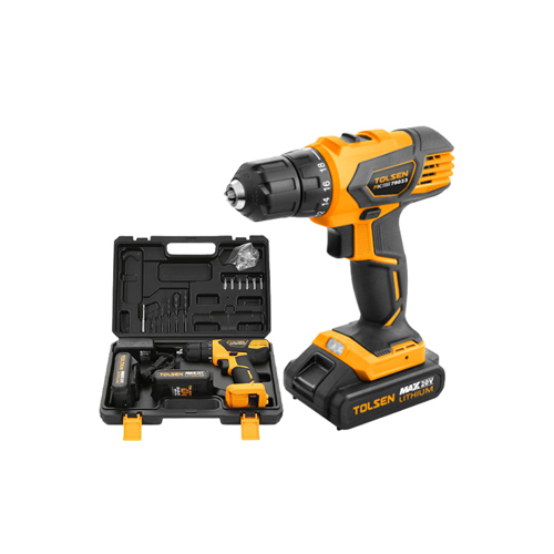 TOLSEN 79033 – MÁY KHOAN PIN 2 TỐC ĐỘ 10MM 20V (2 PIN) TOLSEN