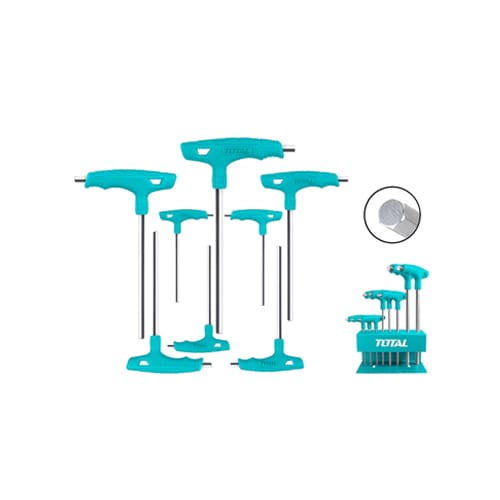 Bộ 8 chìa lục giác bông tay cầm chữ T TOTAL THHW80816