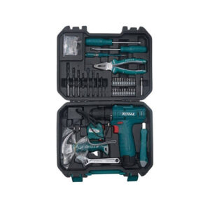 Bộ 81 món bao gồm máy khoan dùng pin 12V TOTAL THKTHP10812