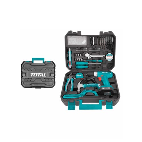 Bộ 128 món bao gồm máy khoan pin 12V
(nâng cấp từ
THKTHP11272 TOTAL THKTHP11282